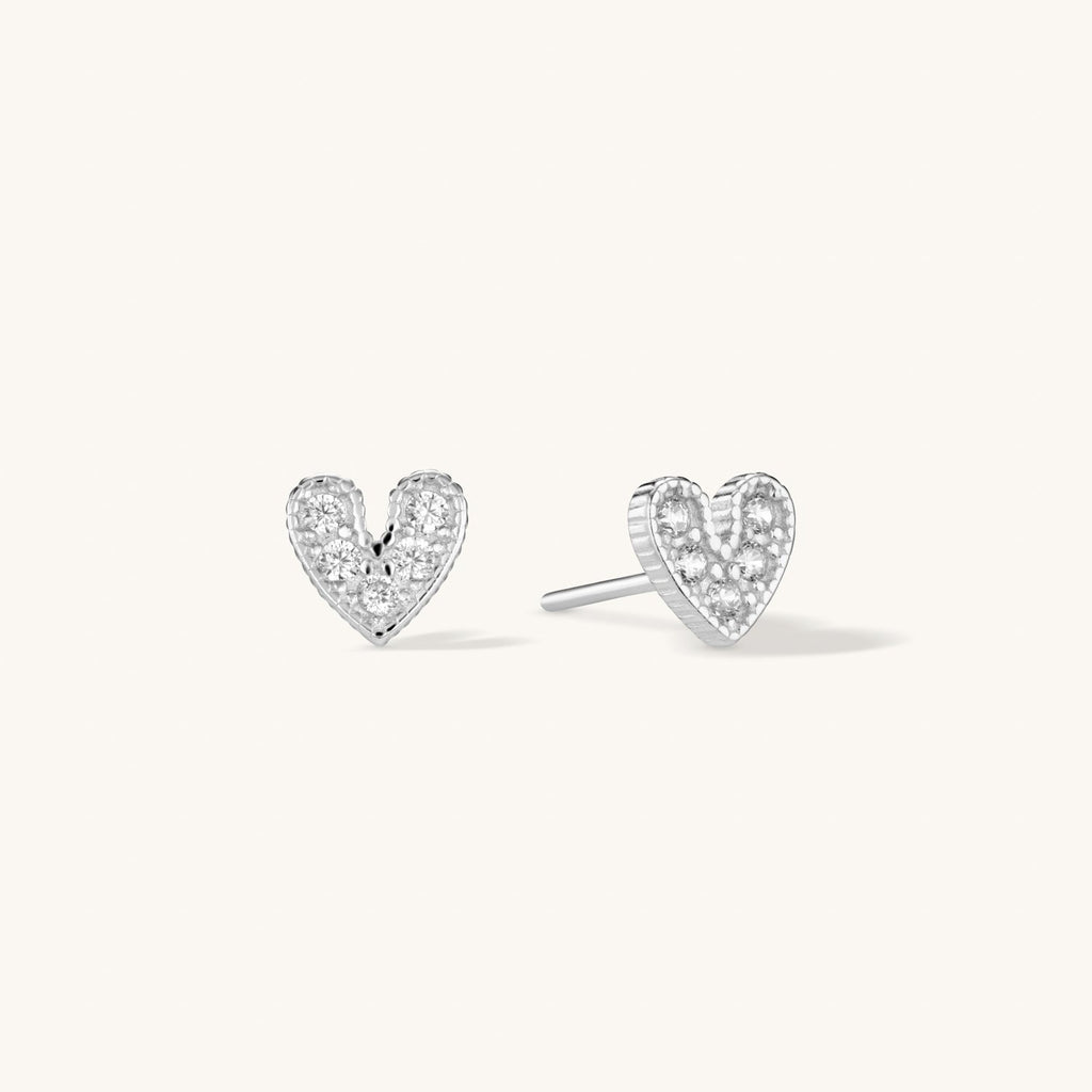 Puces d’Oreilles Mi Amor en Argent