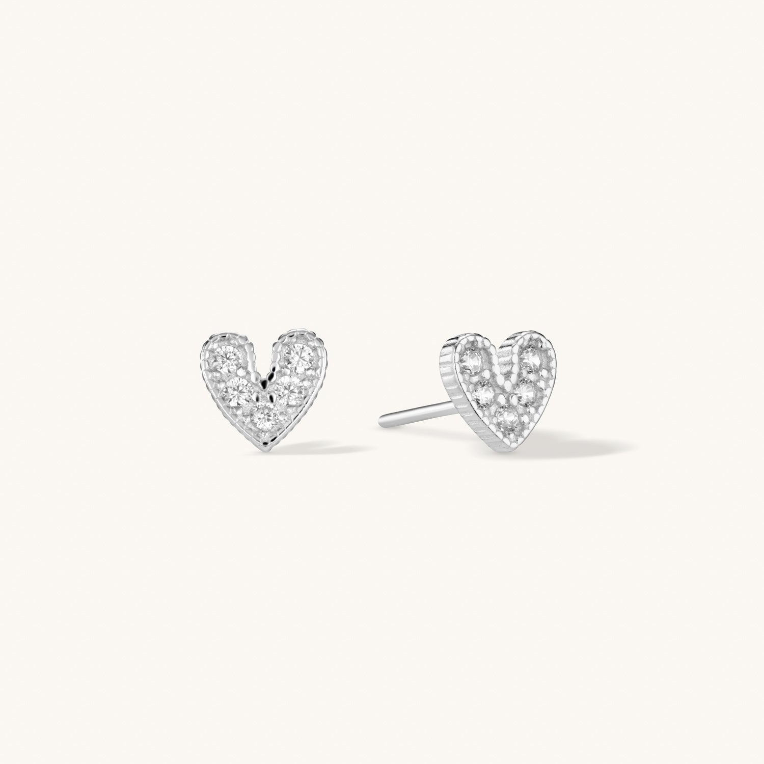 Puces d’Oreilles Mi Amor en Argent