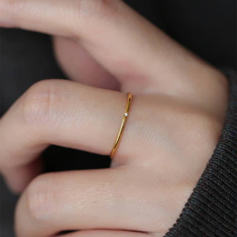 Bague Fine Éclat Subtil en Or