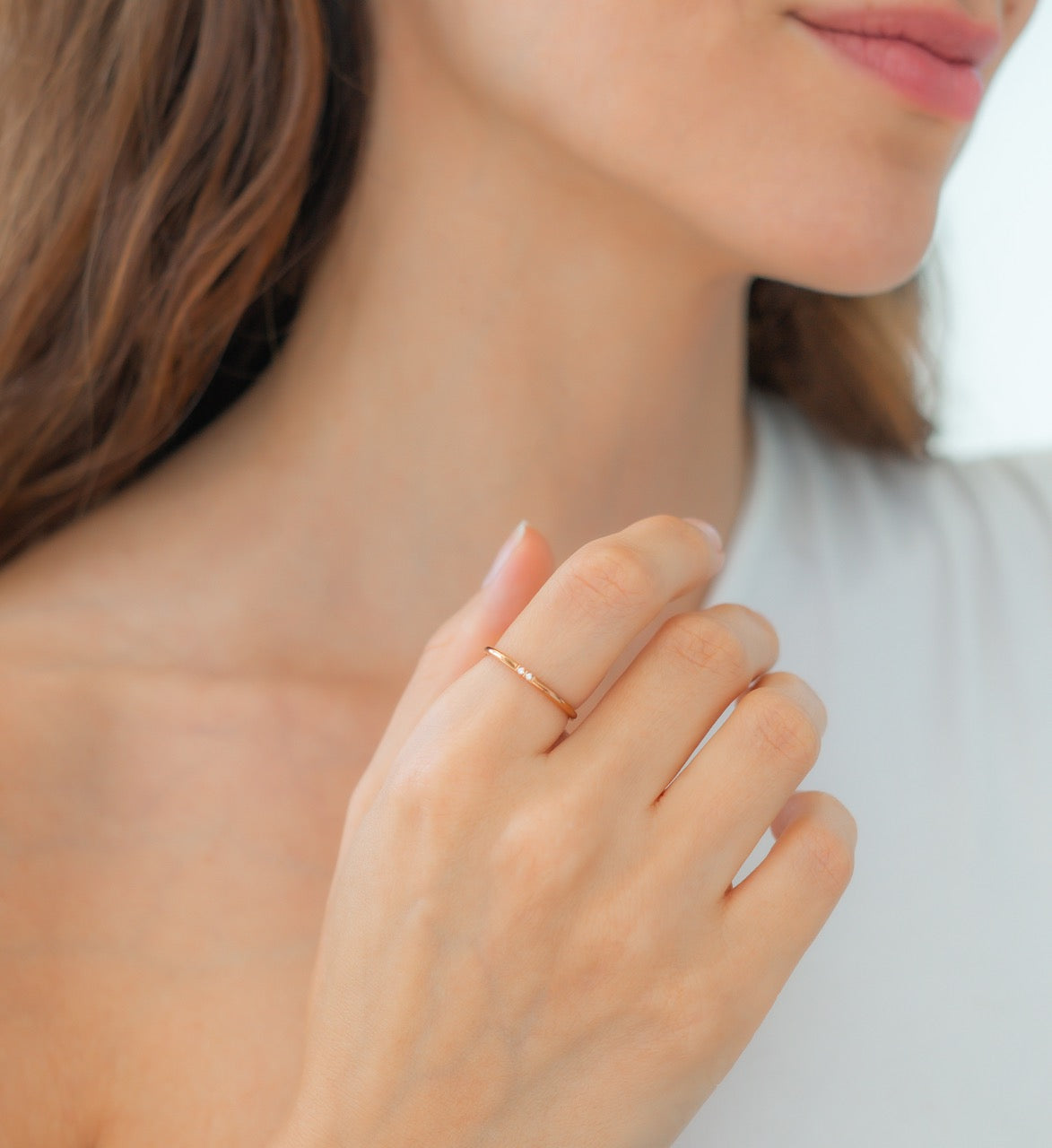 Bague Fine Éclat Subtil en Or