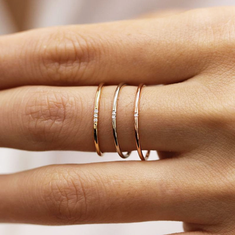 Bague Fine Éclat Subtil en Or