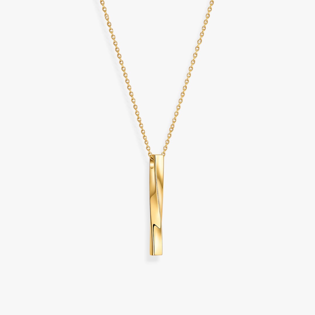 Motion | Collier Pendentif Barre Torsadée Homme