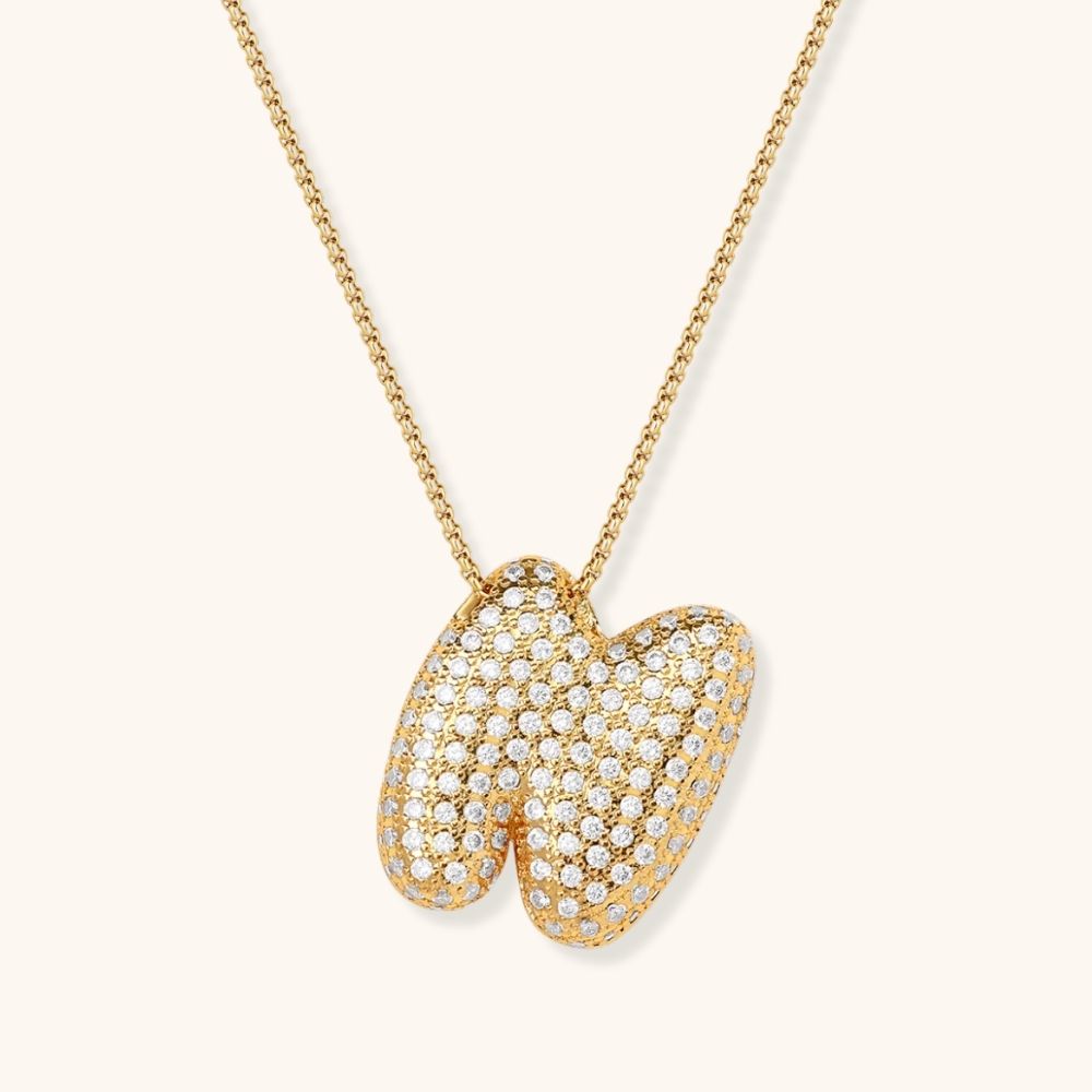 Collier Initiale Diva Nocturne