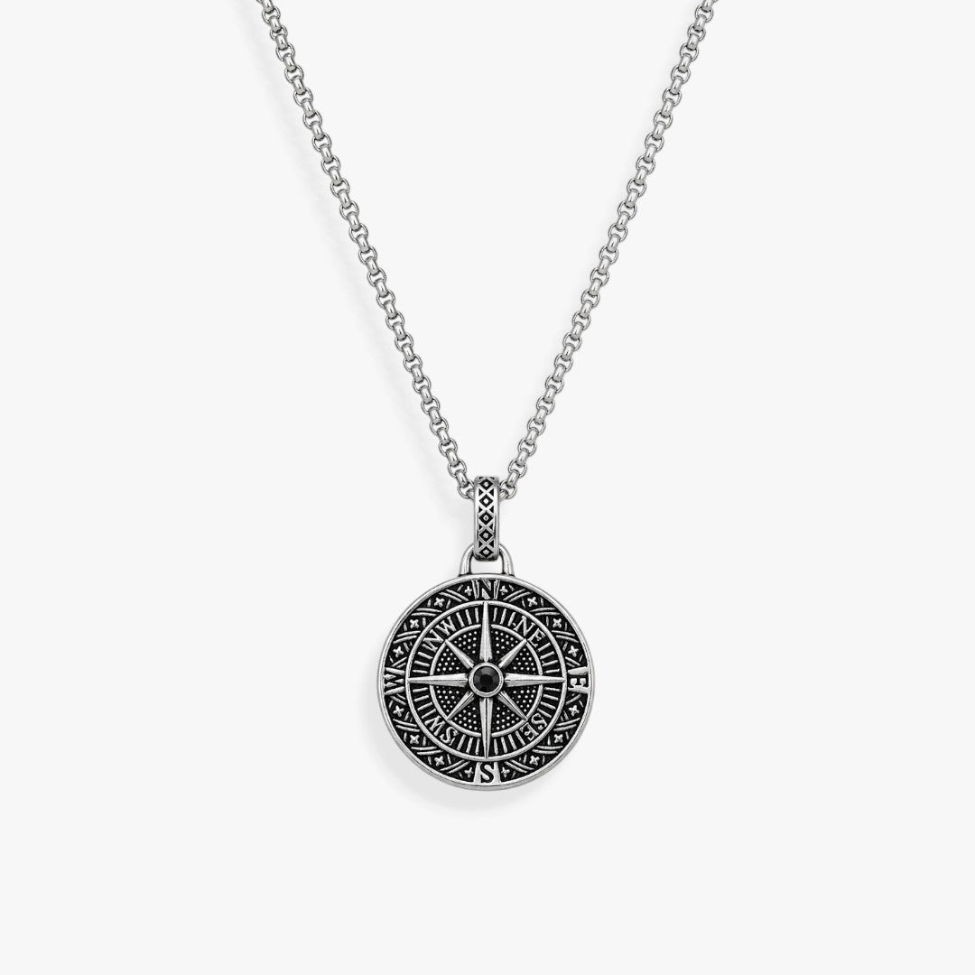 North | Collier Pendentif Boussole Homme