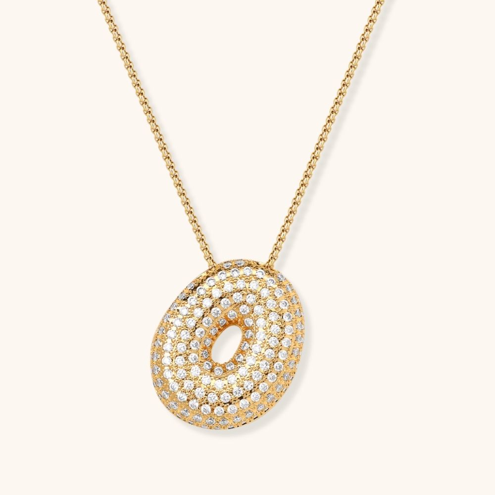 Collier Initiale Diva Nocturne