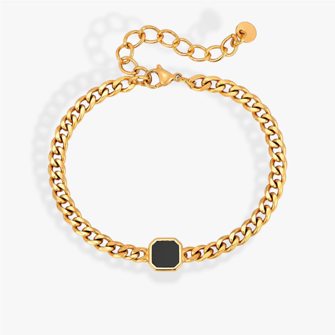 Onyx | Bracelet Chaîne Cuban Homme