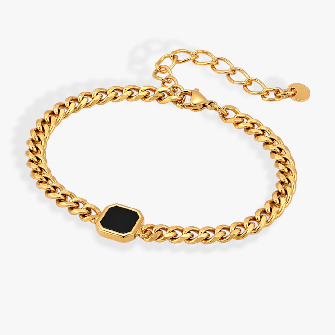 Onyx | Herren Armband Cuban Chain