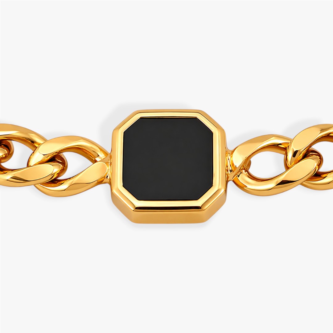 Onyx | Herren Armband Cuban Chain