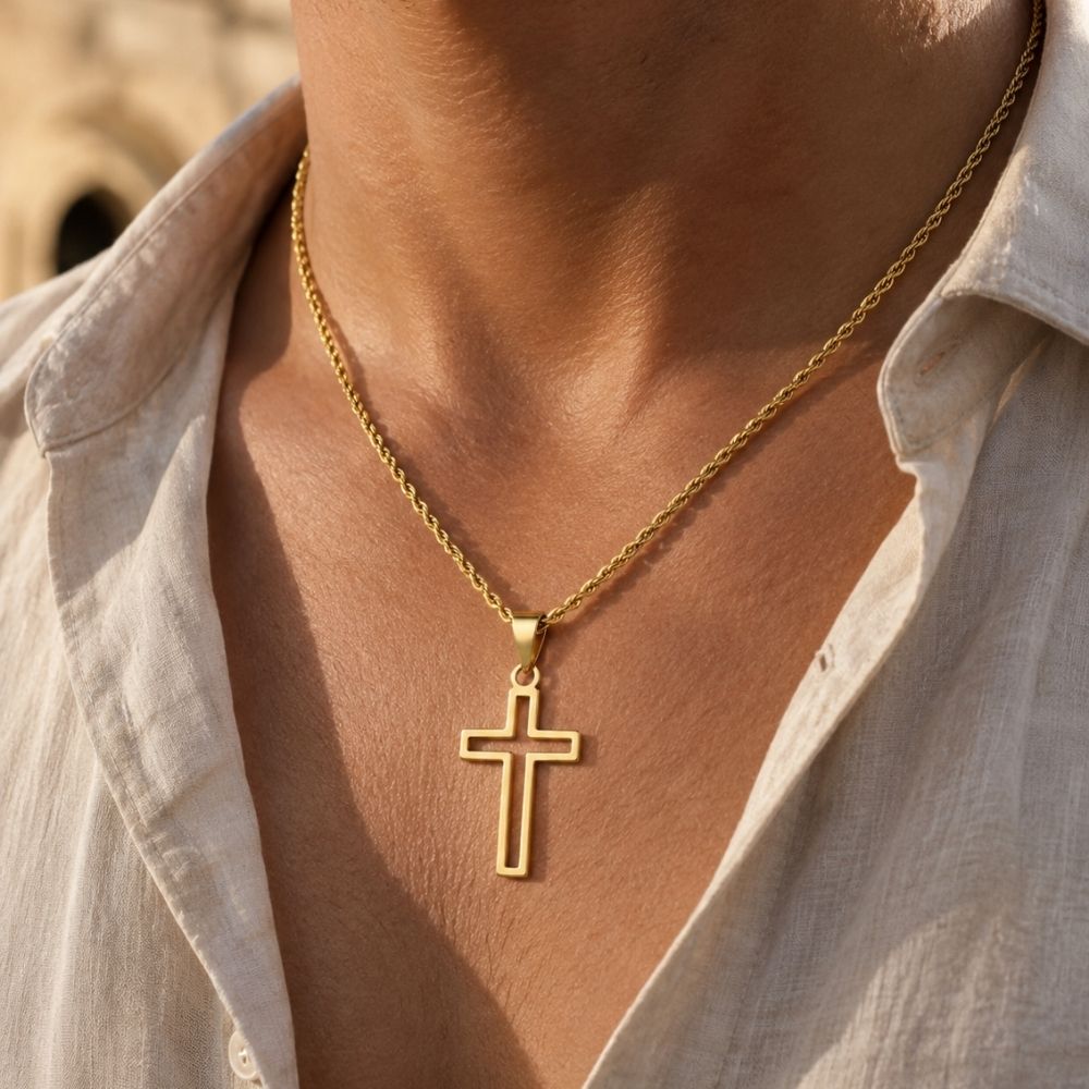 Outline | Men's Cross Necklace