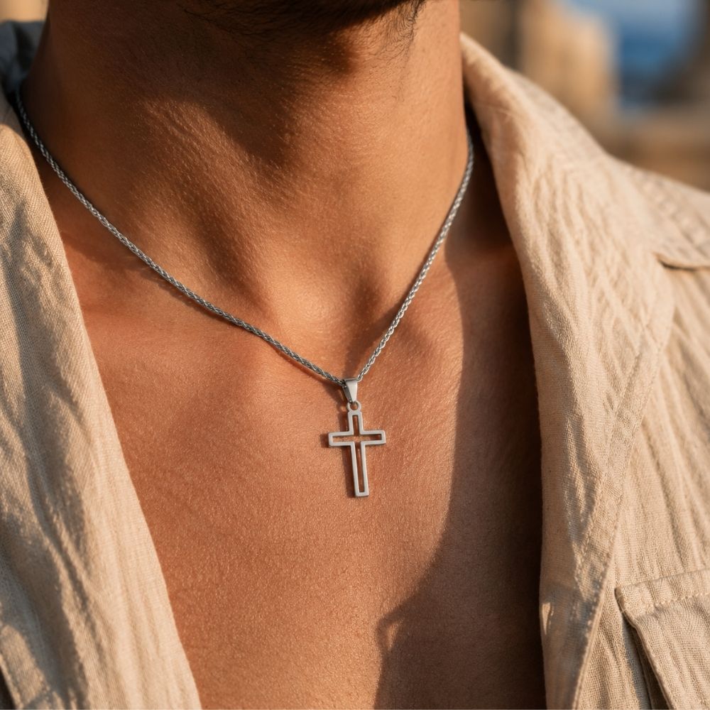 Outline | Men's Cross Necklace