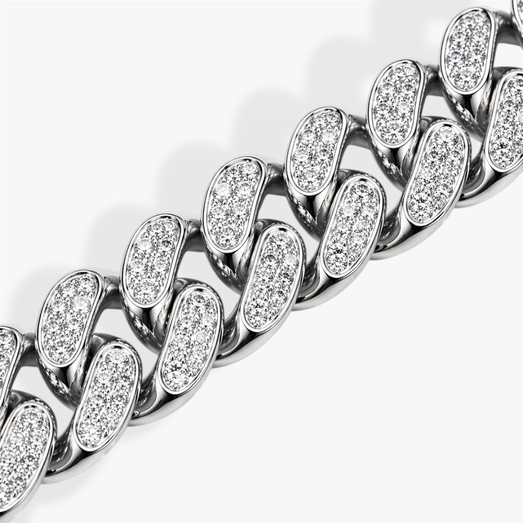 Overload | Men's 13mm Cuban Chain Bracelet Zircon