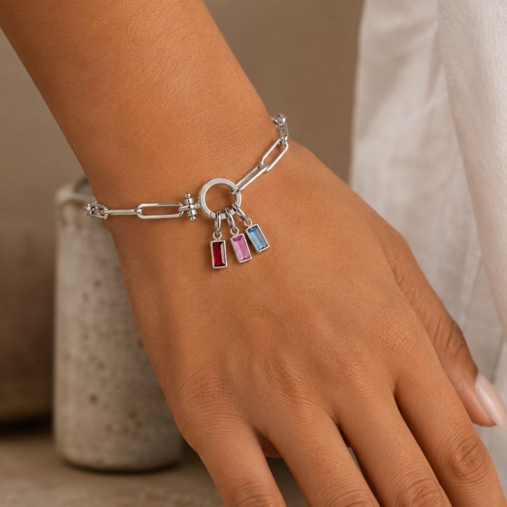 Pulsera Destellos de Vida Con Piedra de Nacimiento