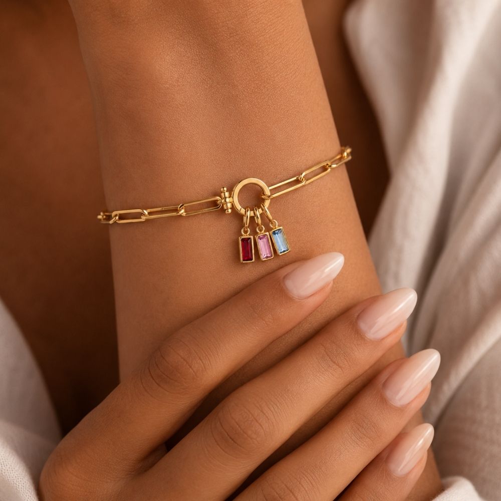 Pulsera Destellos de Vida Con Piedra de Nacimiento
