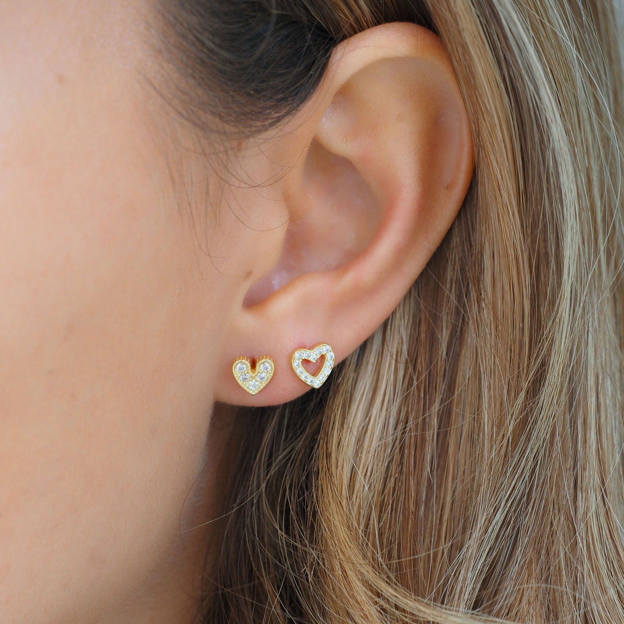 Puces d’Oreilles Mi Amor en Argent