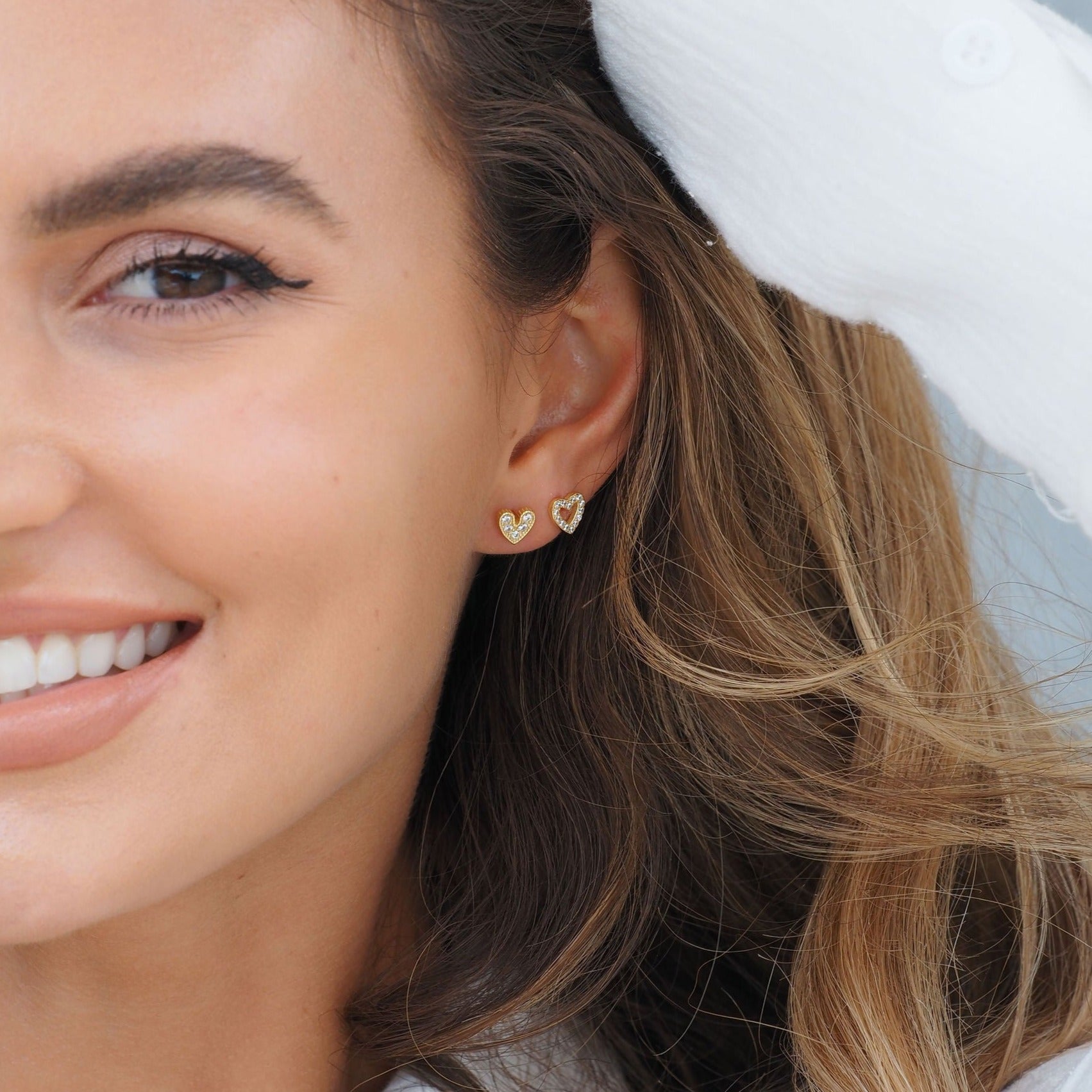 Puces d’Oreilles Mi Amor en Argent