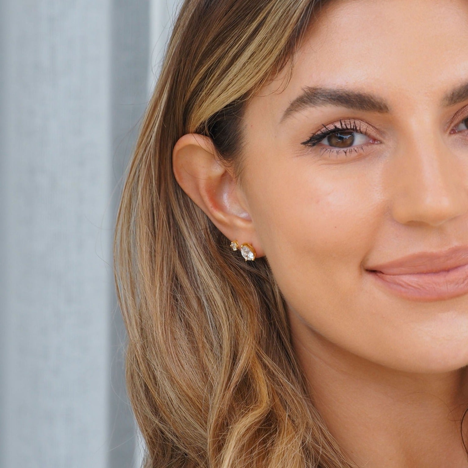 Puces d’Oreilles Goutte en Argent