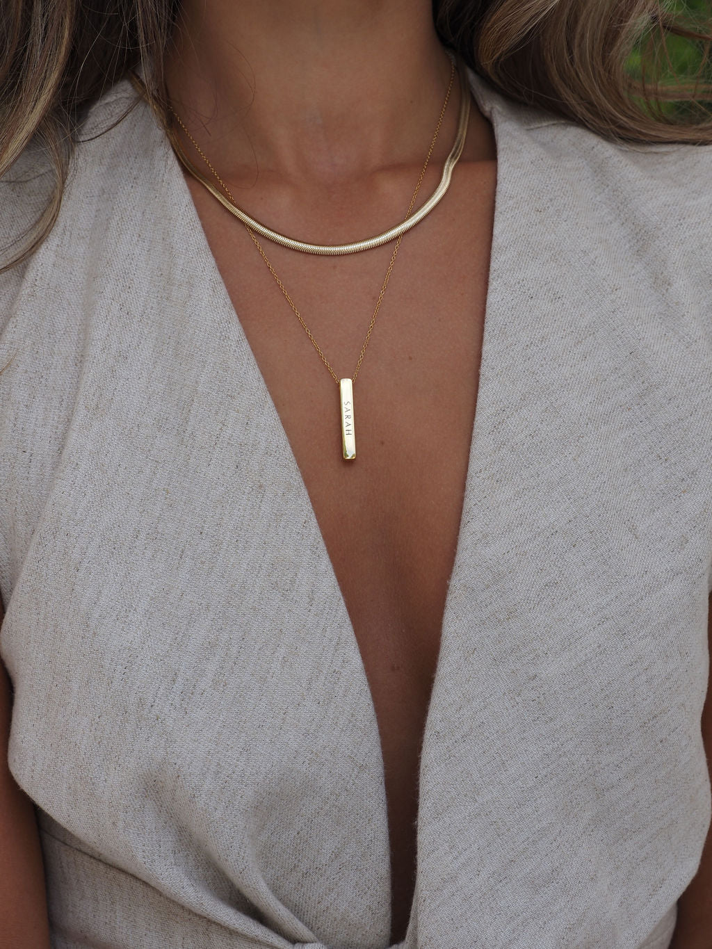 Collier Maille Serpent Fine en Or