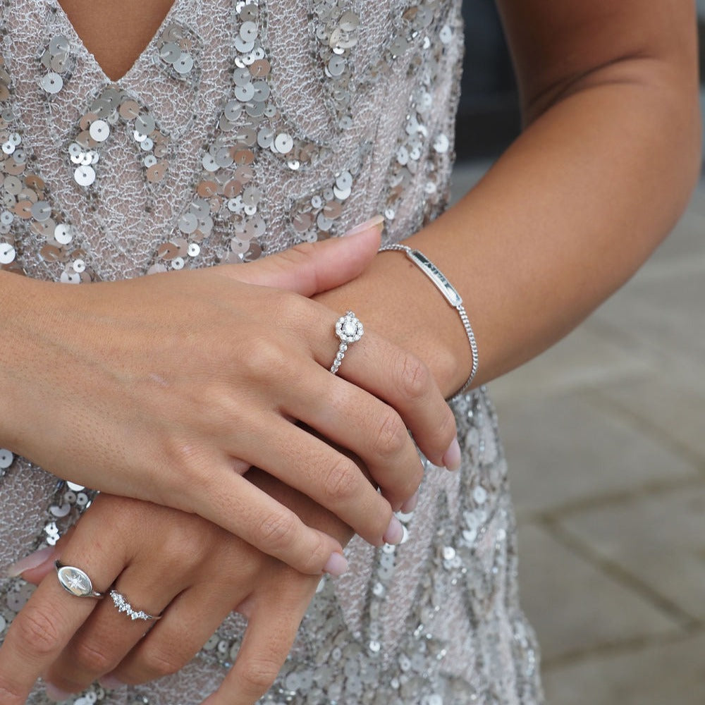 Bague Diamant Maya en Argent