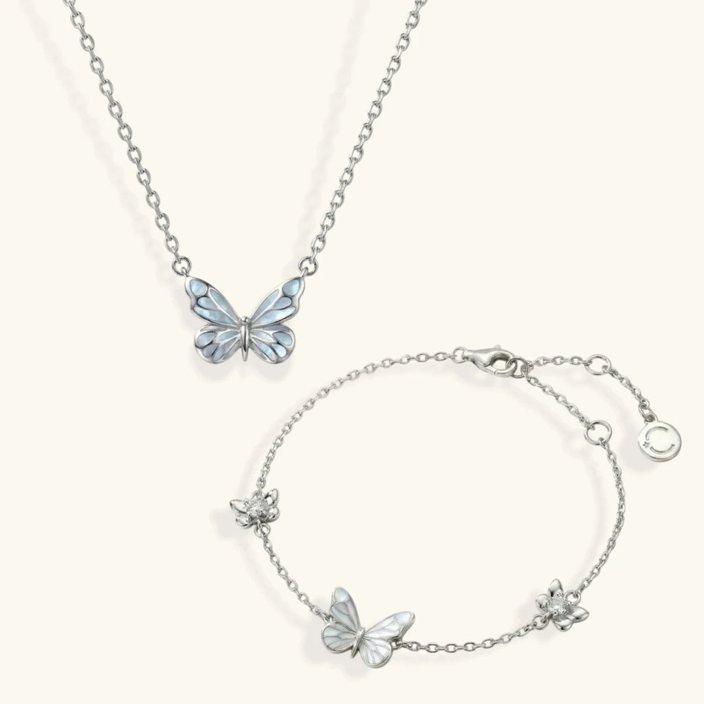 Pack Éclat de Papillon - Collier et Bracelet