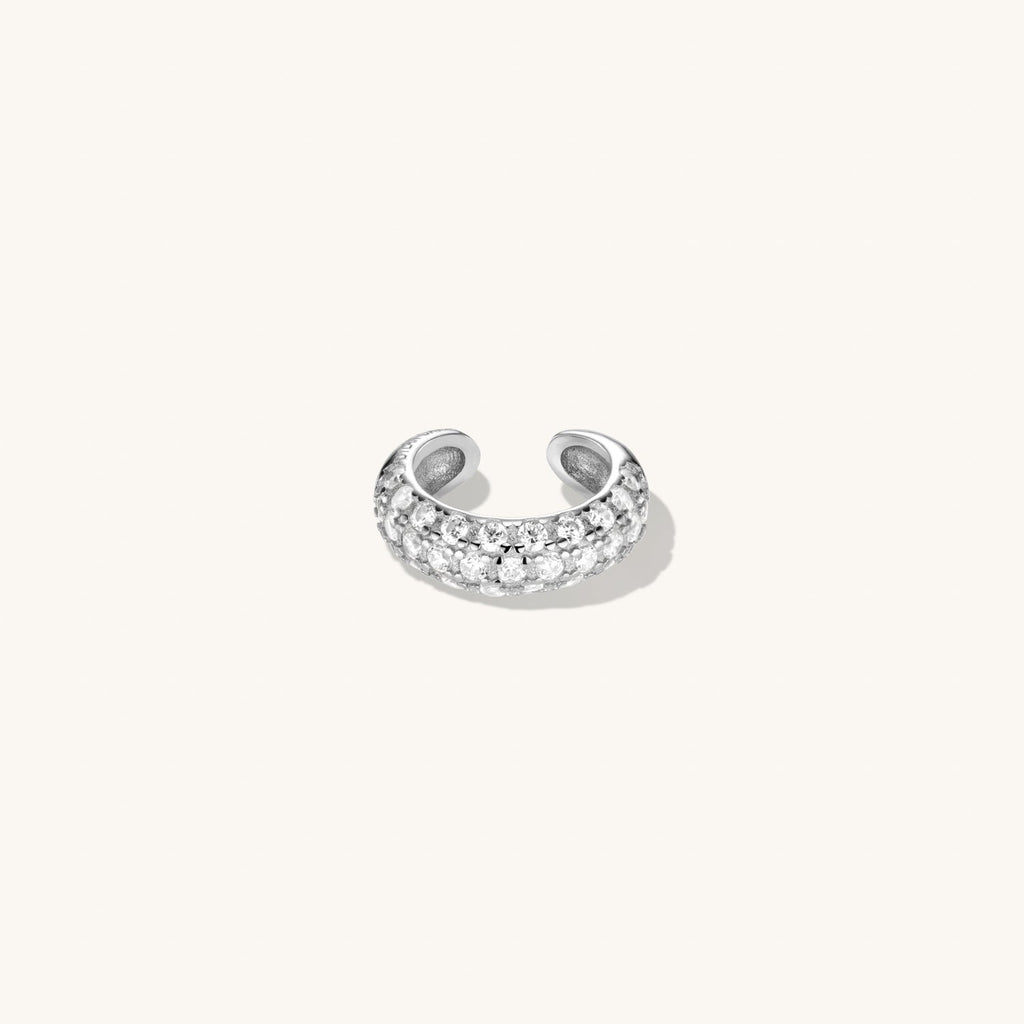 Ear Cuff Pavé en Argent