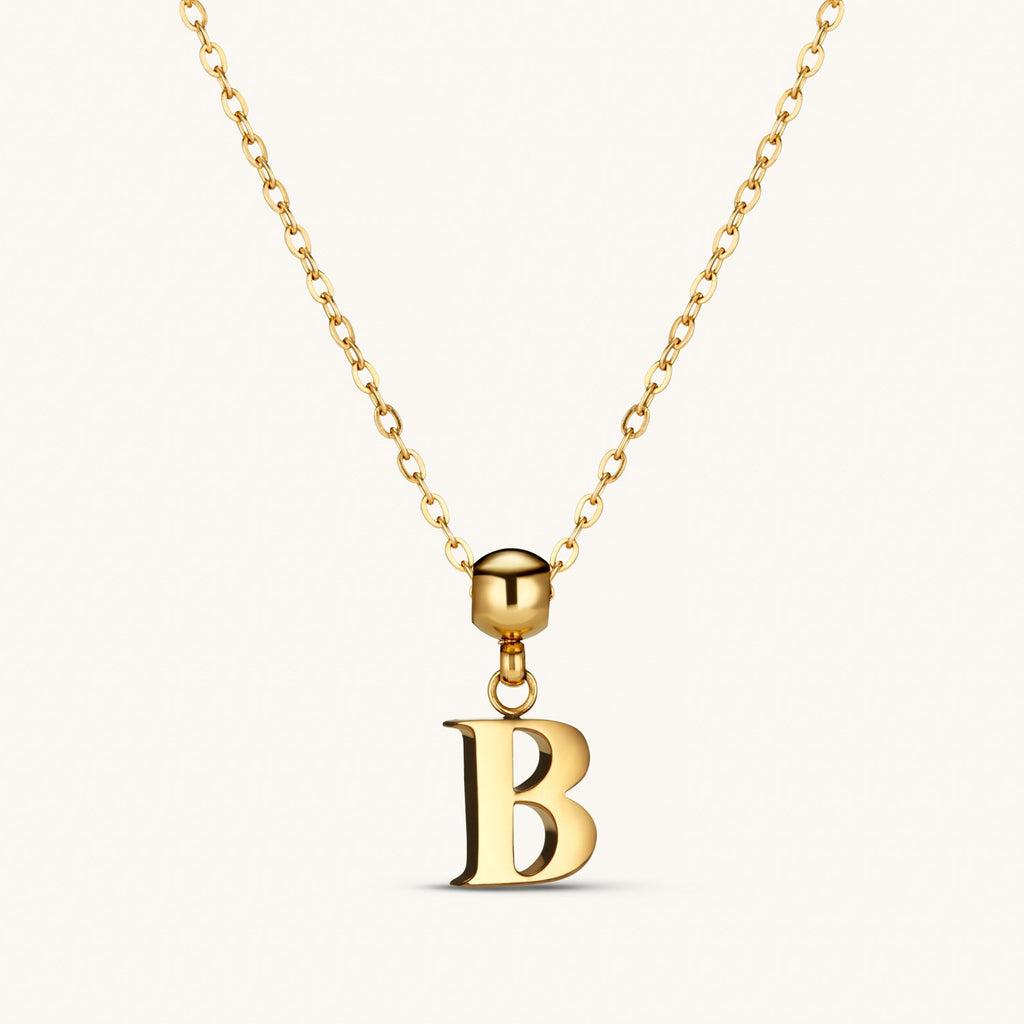 Pendentif Initiale B Classique en Or