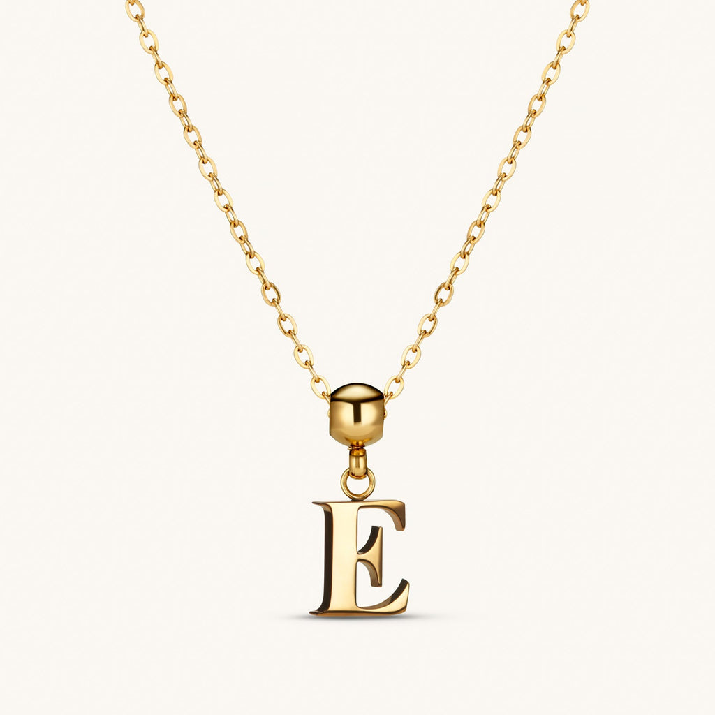 Pendentif Initiale E Classique en Or