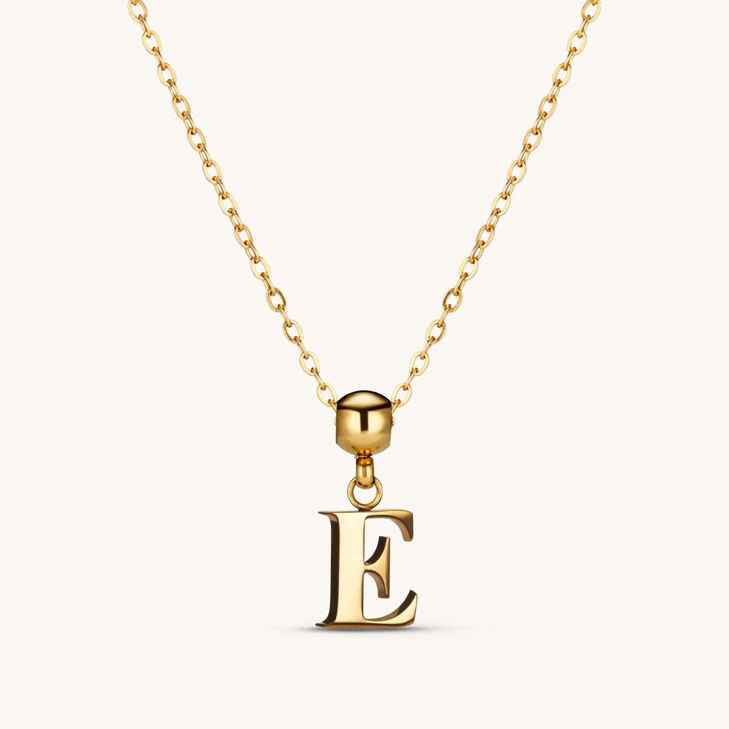 Pendentif Initiale E Classique en Or