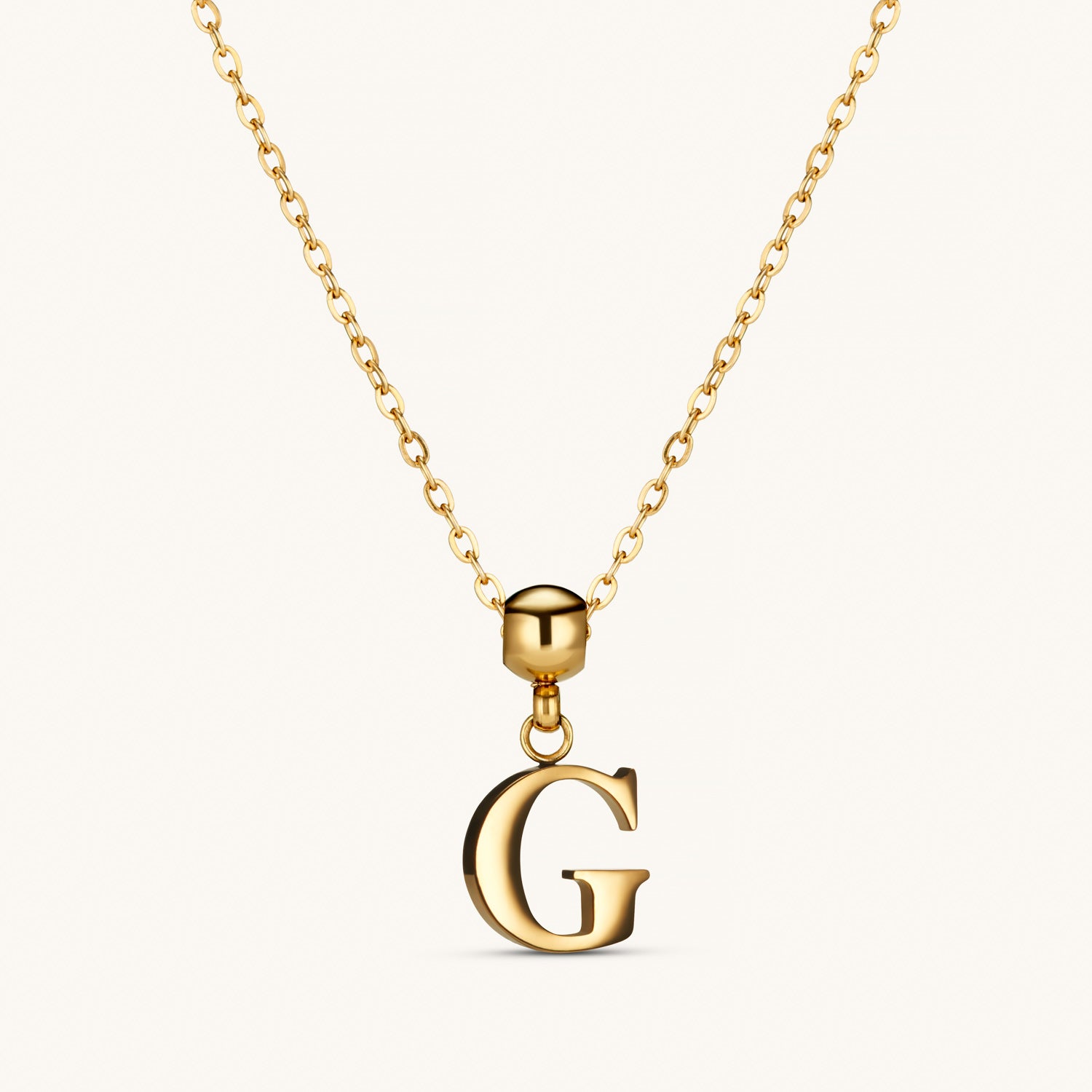 Pendentif Initiale G Classique en Or