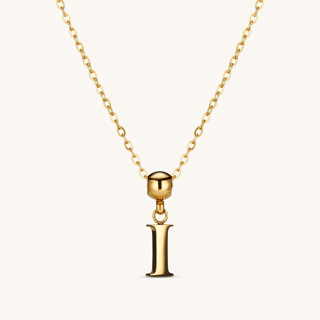 Pendentif Initiale I Classique en Or