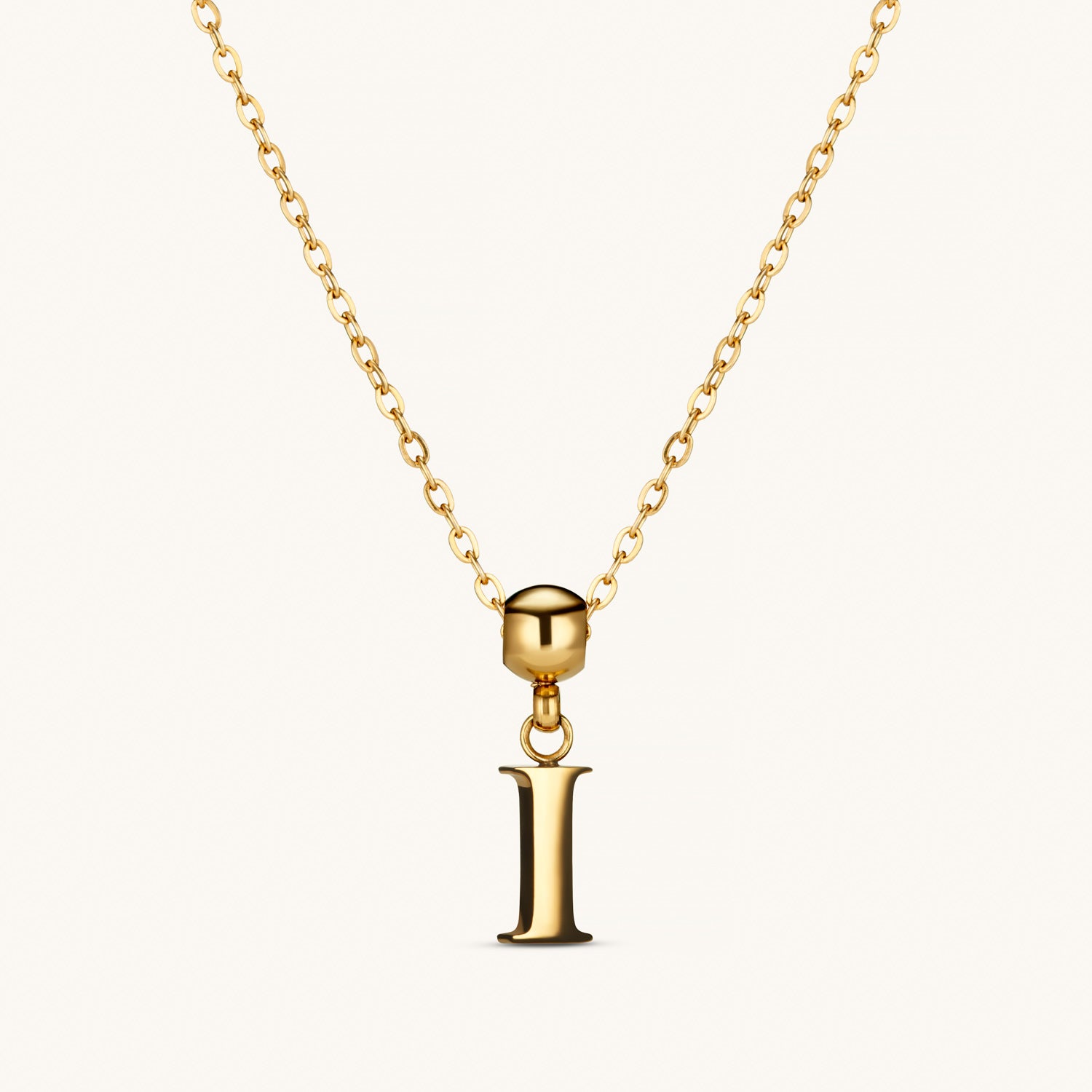 Pendentif Initiale I Classique en Or