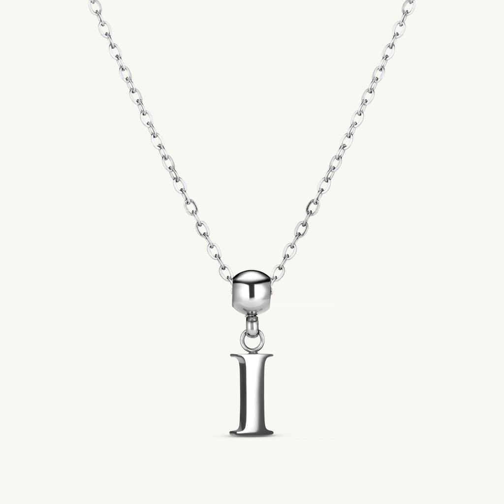 Pendentif Initiale I Classique en Argent
