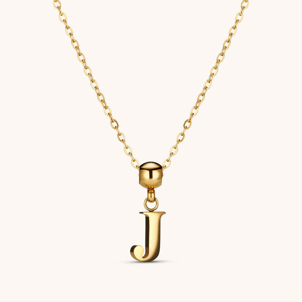 Pendentif Initiale J Classique en Or