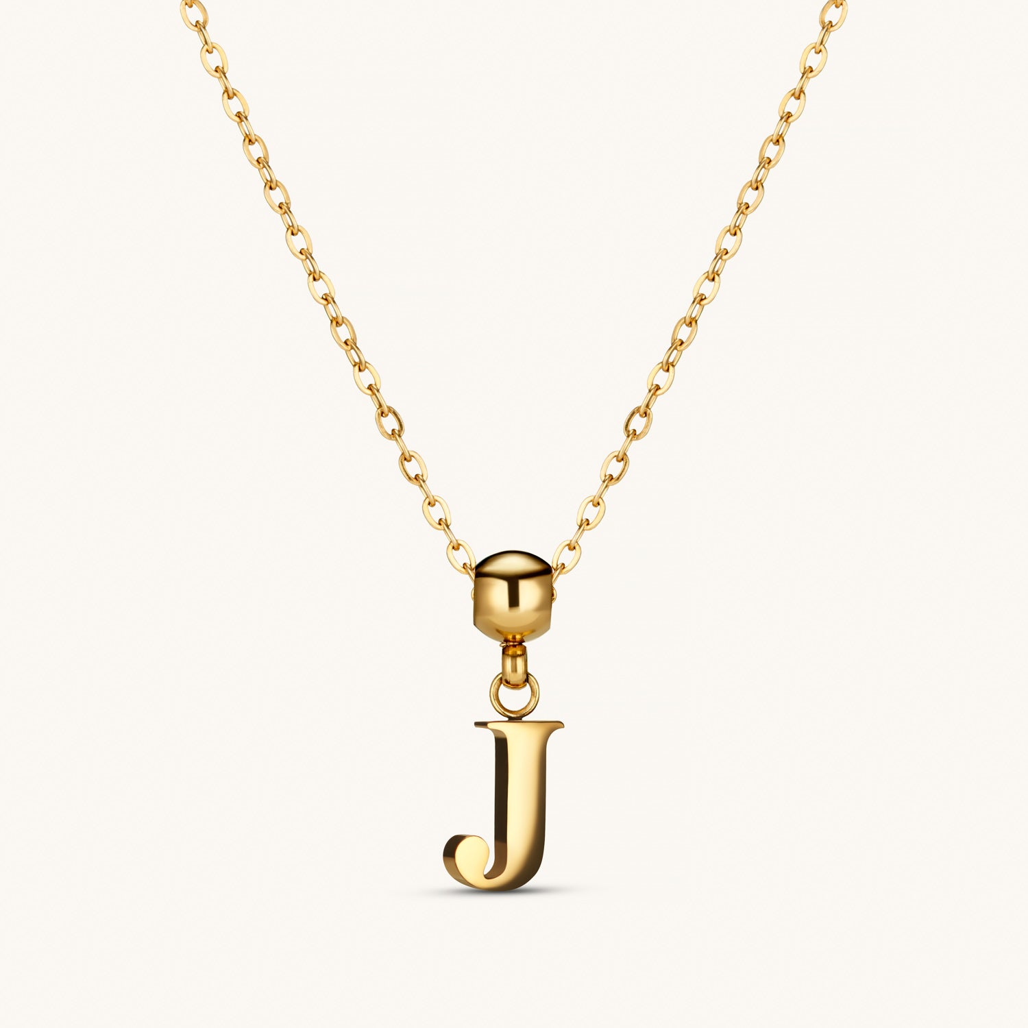 Pendentif Initiale J Classique en Or