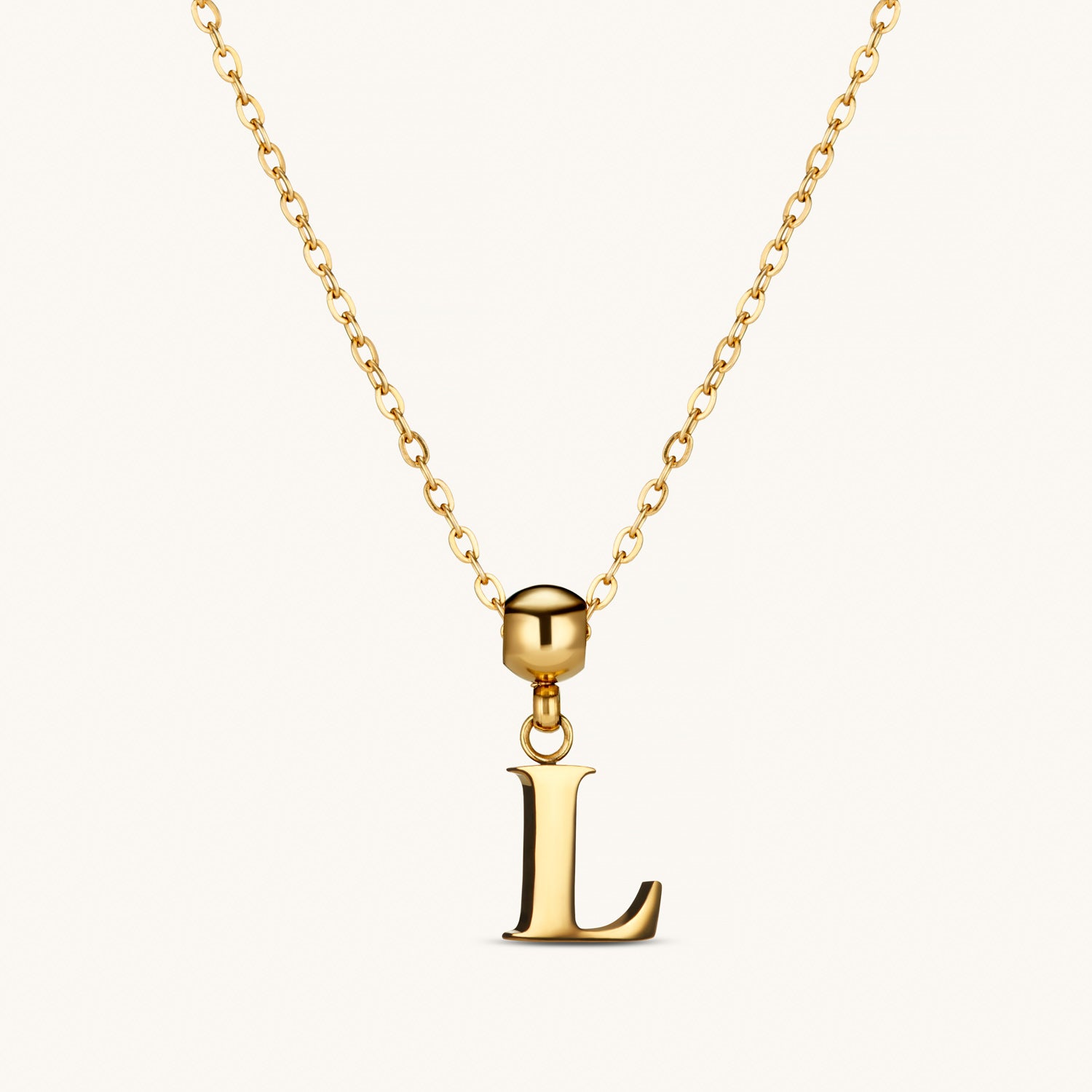 Pendentif Initiale L Classique en Or