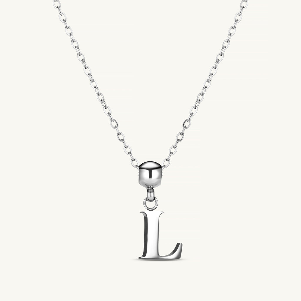 Pendentif Initiale L Classique en Argent