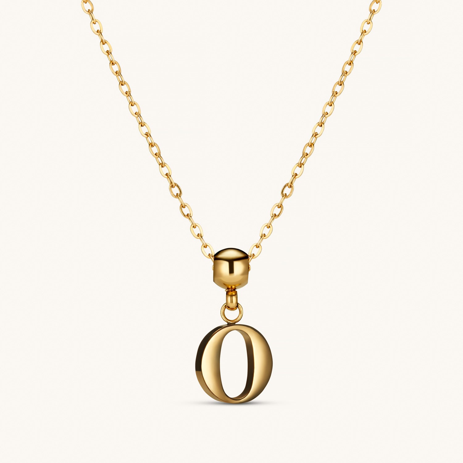 Pendentif Initiale O Classique en Or