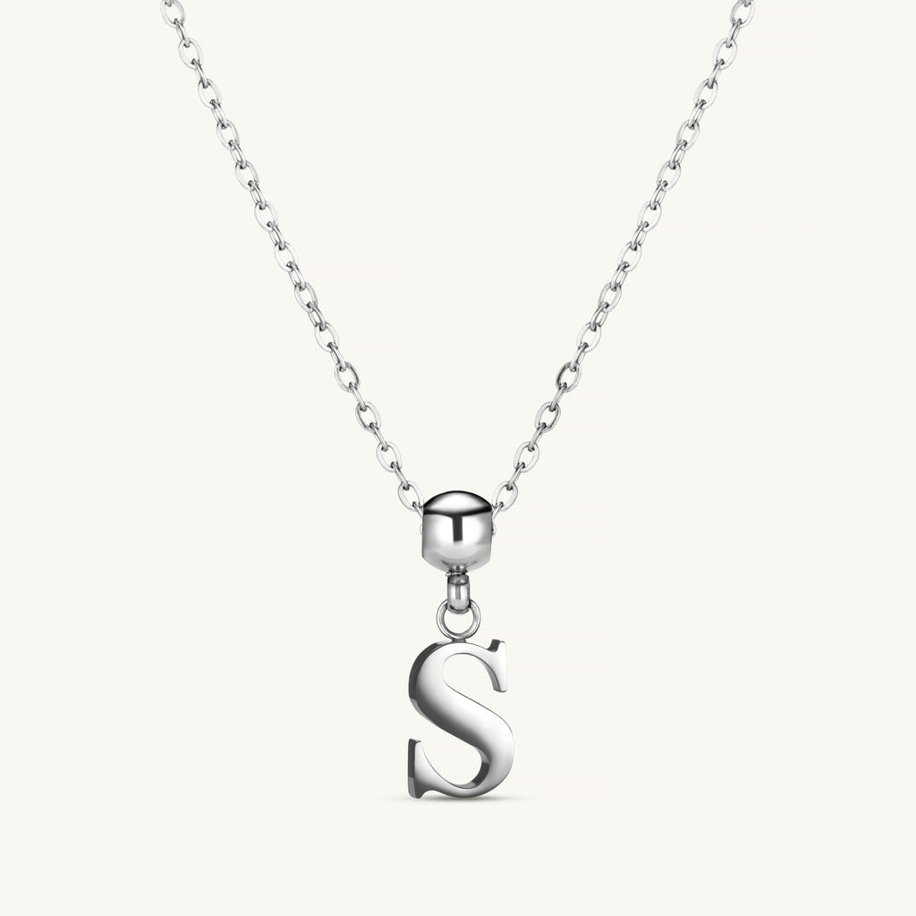 Pendentif Initiale S Classique en Argent