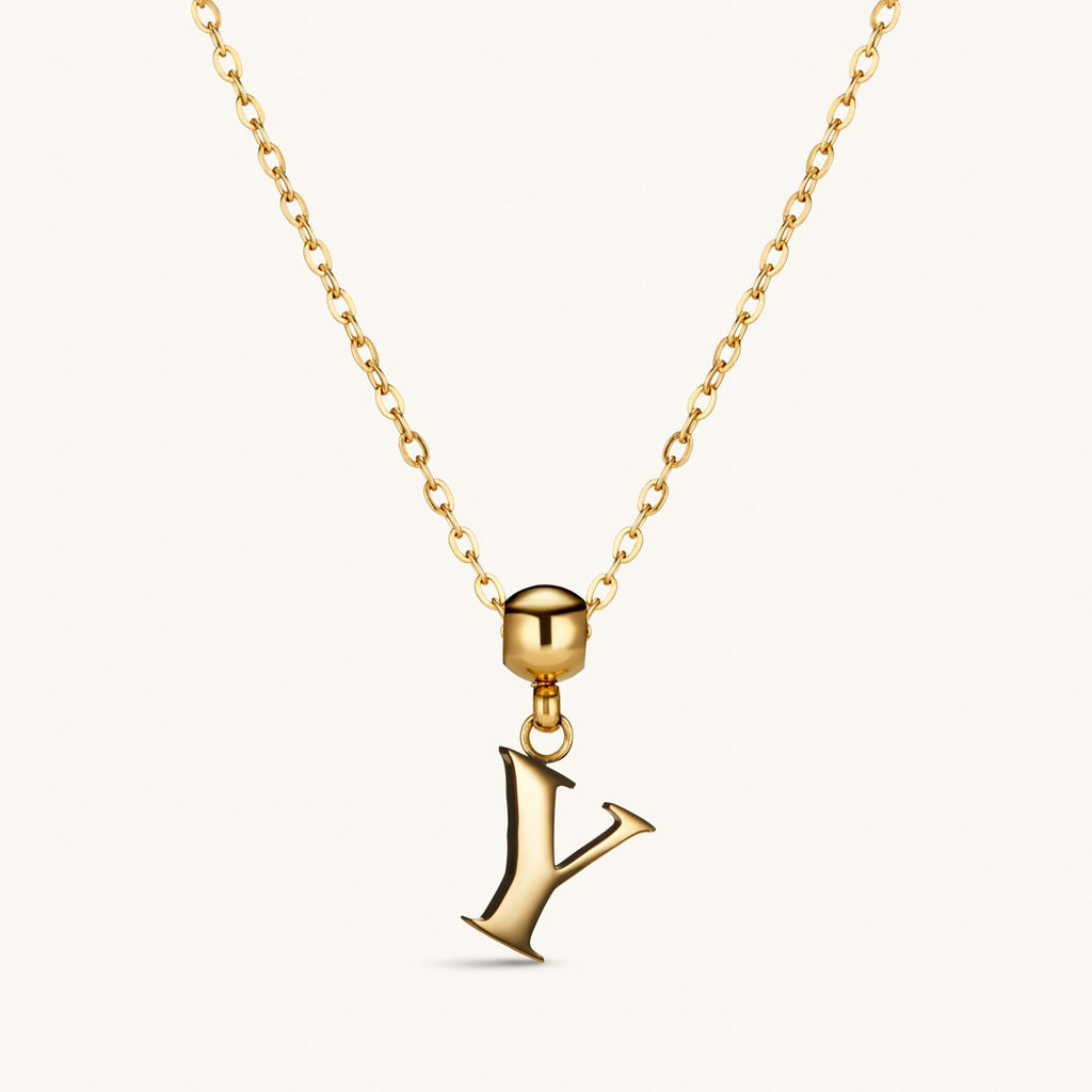 Pendentif Initiale Y Classique en Or