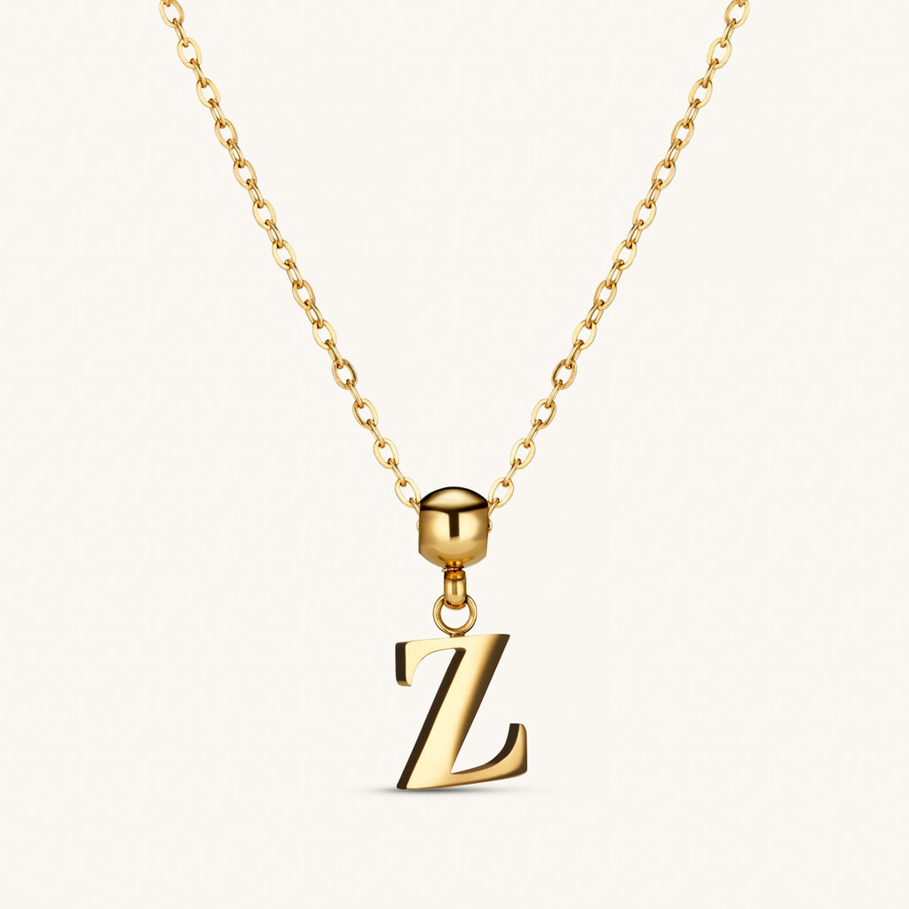 Pendentif Initiale Z Classique en Or
