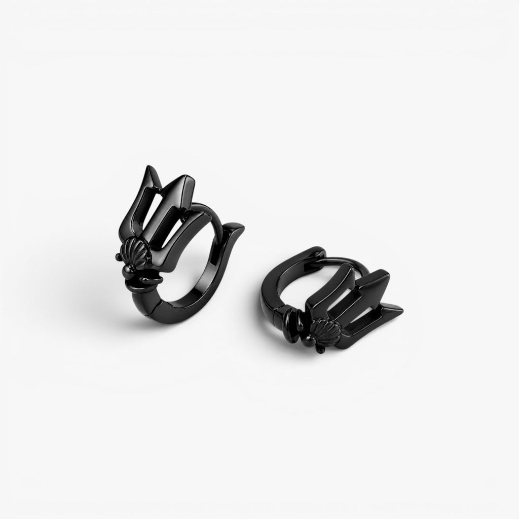 Poseidon | Trident Earrings for Men