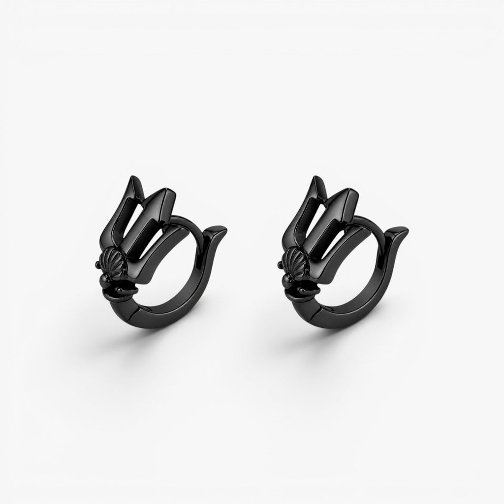 Poseidon | Trident Earrings for Men