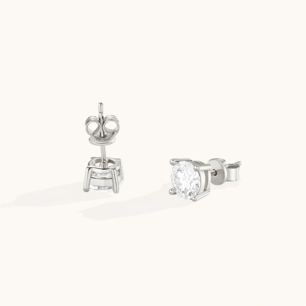Classic Diamond Stud Earrings