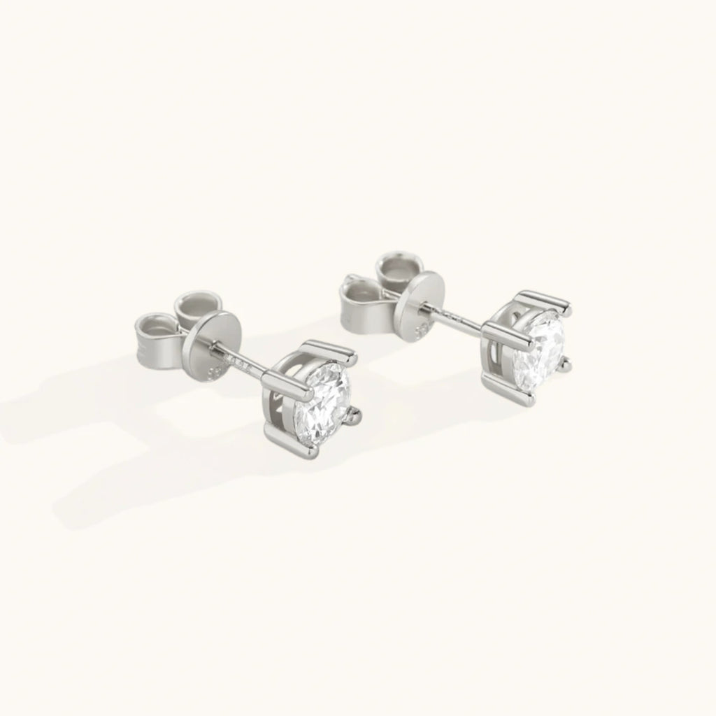 Classic Diamond Stud Earrings