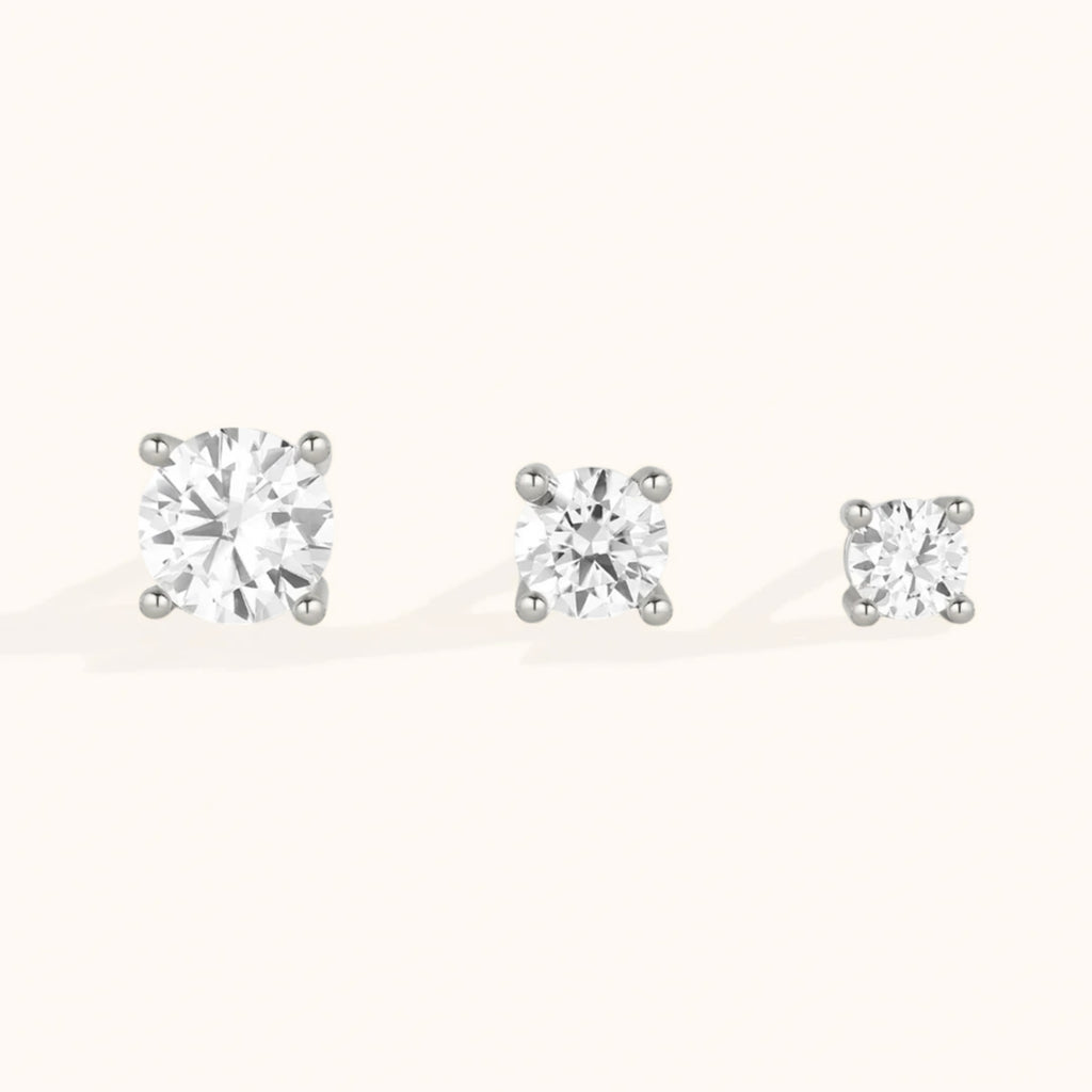 Classic Diamond Stud Earrings