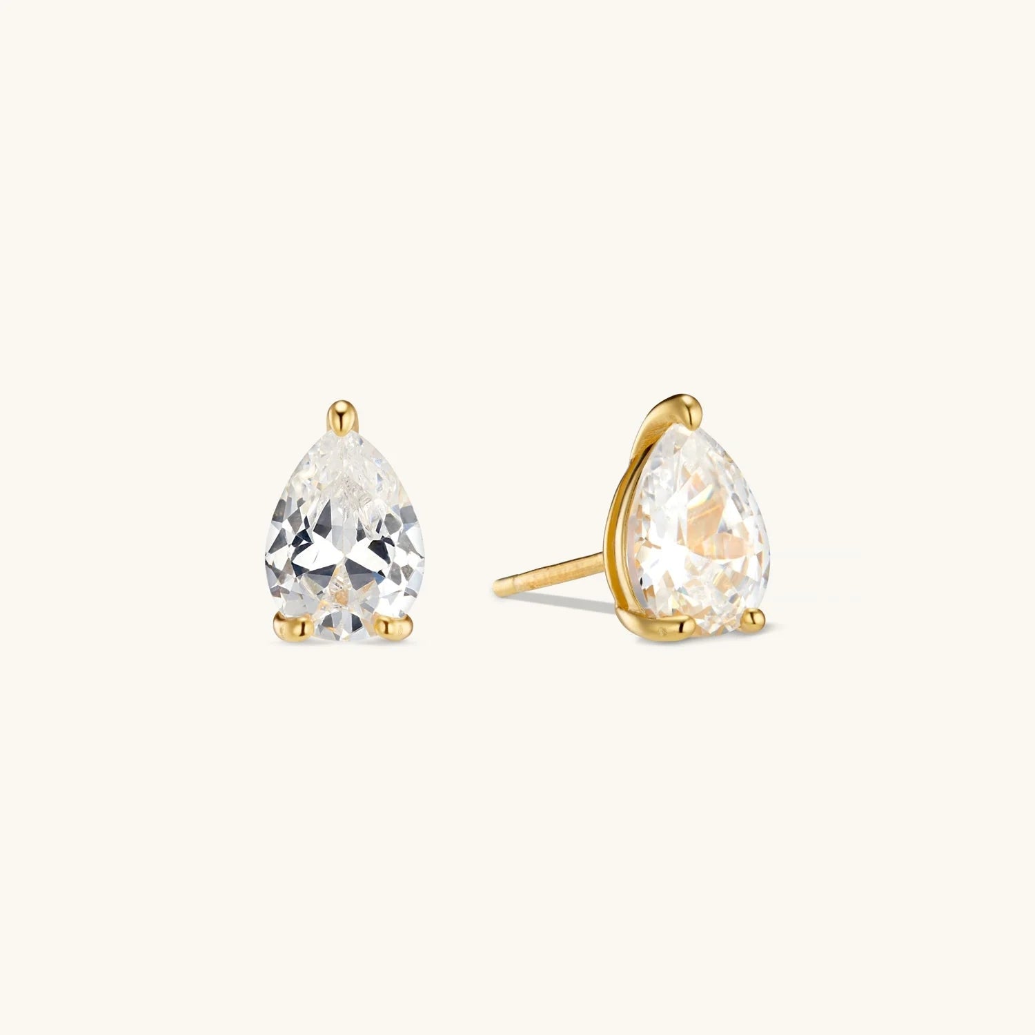 Puces d’Oreilles Goutte en Or