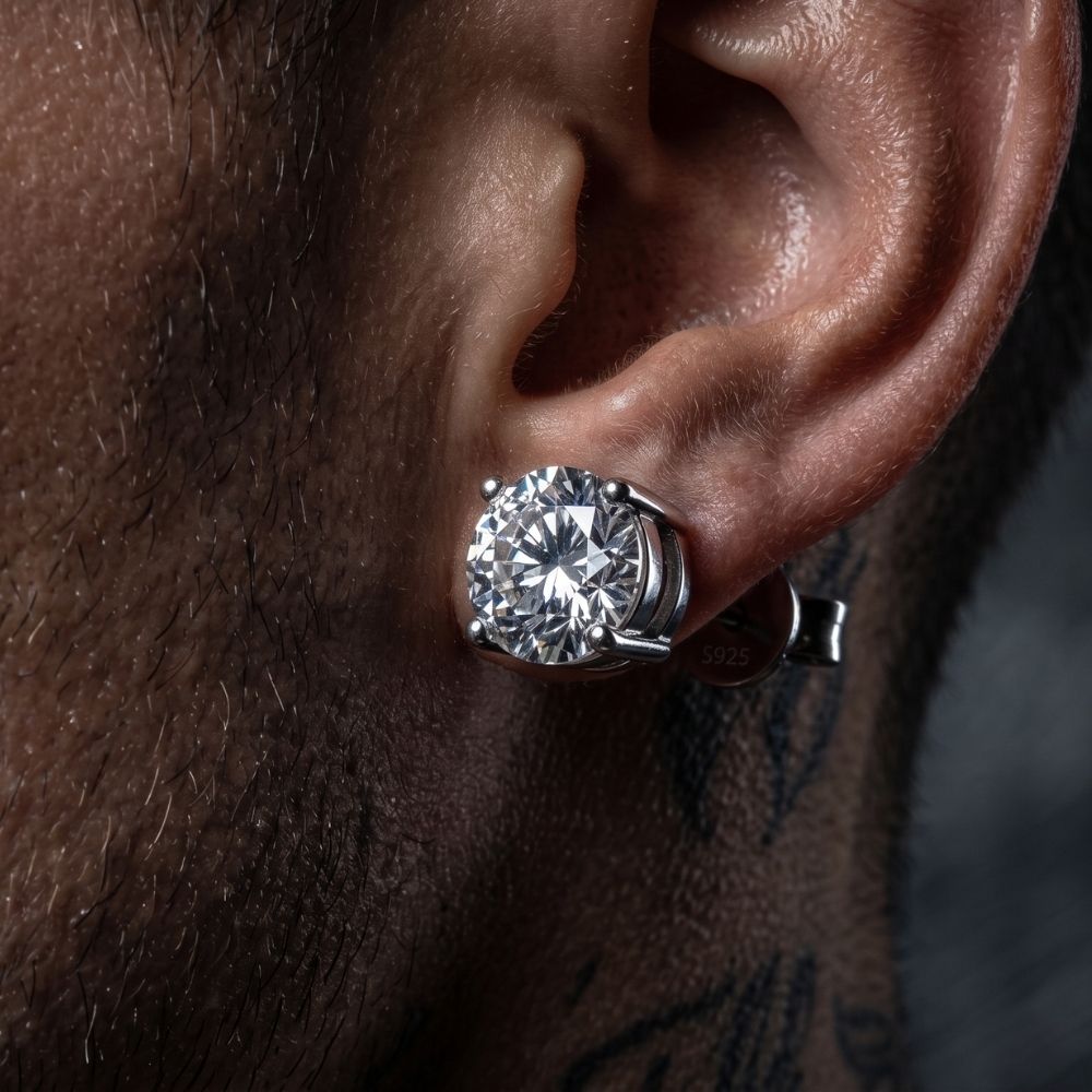 Pure | Boucles d’Oreilles Clou Zircon