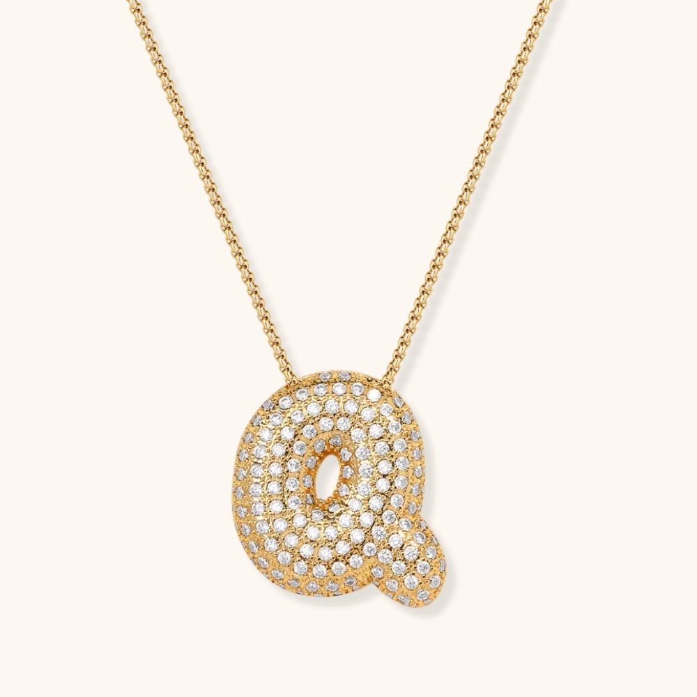 Collier Initiale Diva Nocturne