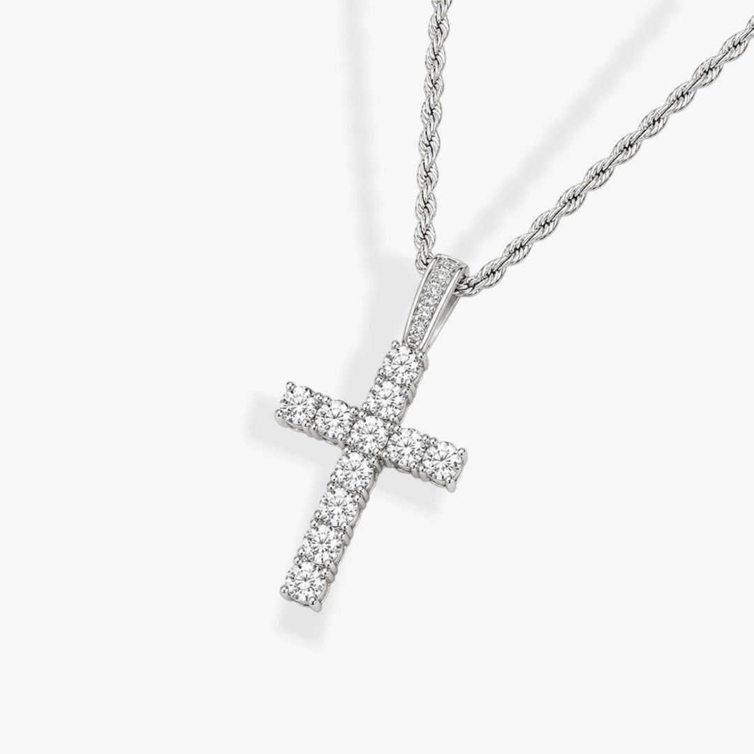 Radiance | Men's Cross Zircon Necklace