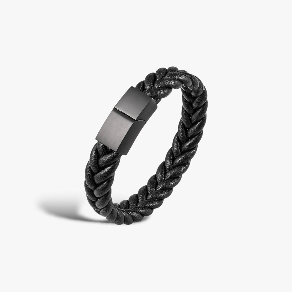 Raw | Men's Braided Leather Bracelet
