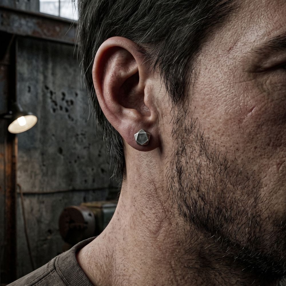 Raw Stone | Stud Earrings for Men
